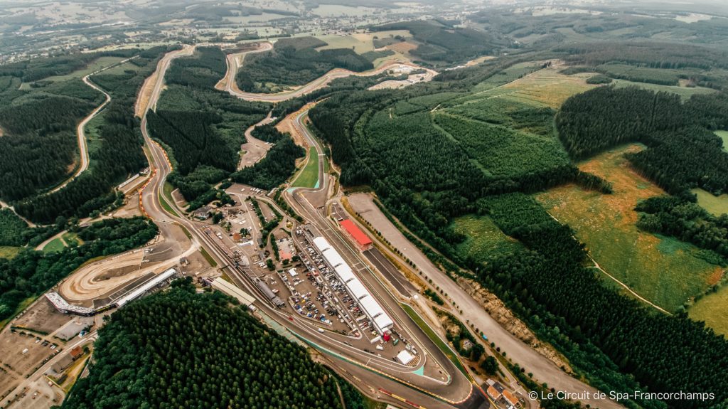 Circuit of spa-FrancorchampsDrone view